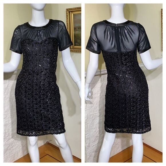 Decode 1.8 LBD Lace & Sequin 50’s Style Dress - Picture 1 of 15